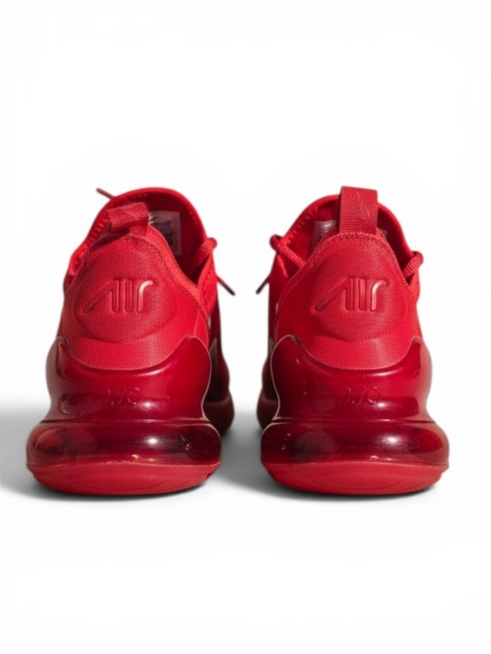 Nike Air Max 270 Triple October Red University Red Sneakers Youth 5Y Womens 6.5 - Picture 2 of 7